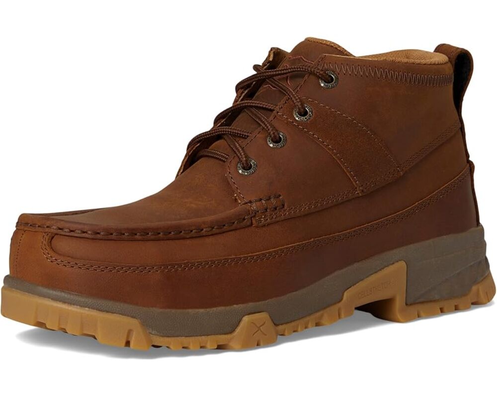 Twisted X Mens Work MXCC004 Composite Toe Boots US 9.5 Wide Brown Leather GUC